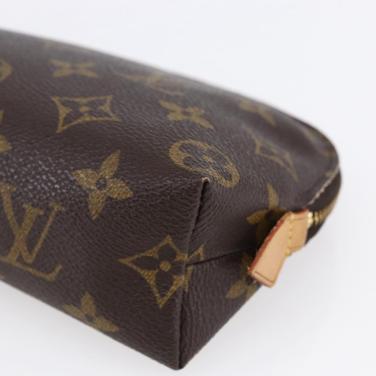 LOUIS VUITTON Monogram Pochette Cosmetic PM Cosmetic Pouch M47515 LV Auth BA8070