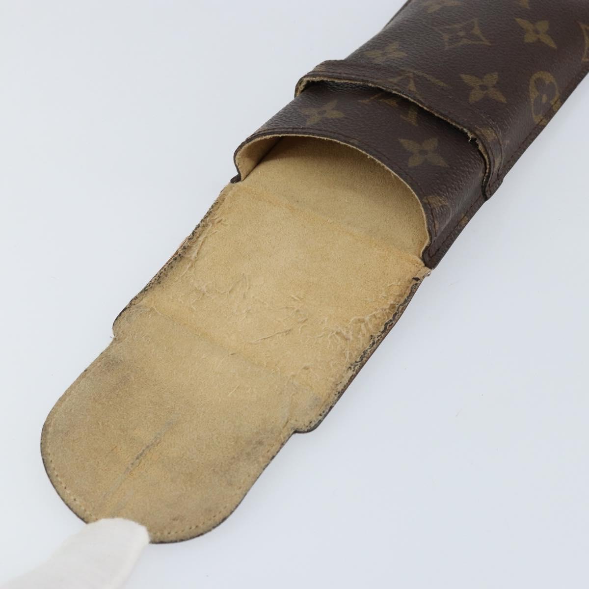 LOUIS VUITTON Monogram Etui Lunette Rabat Glasses Case M62970 LV Auth BA8071