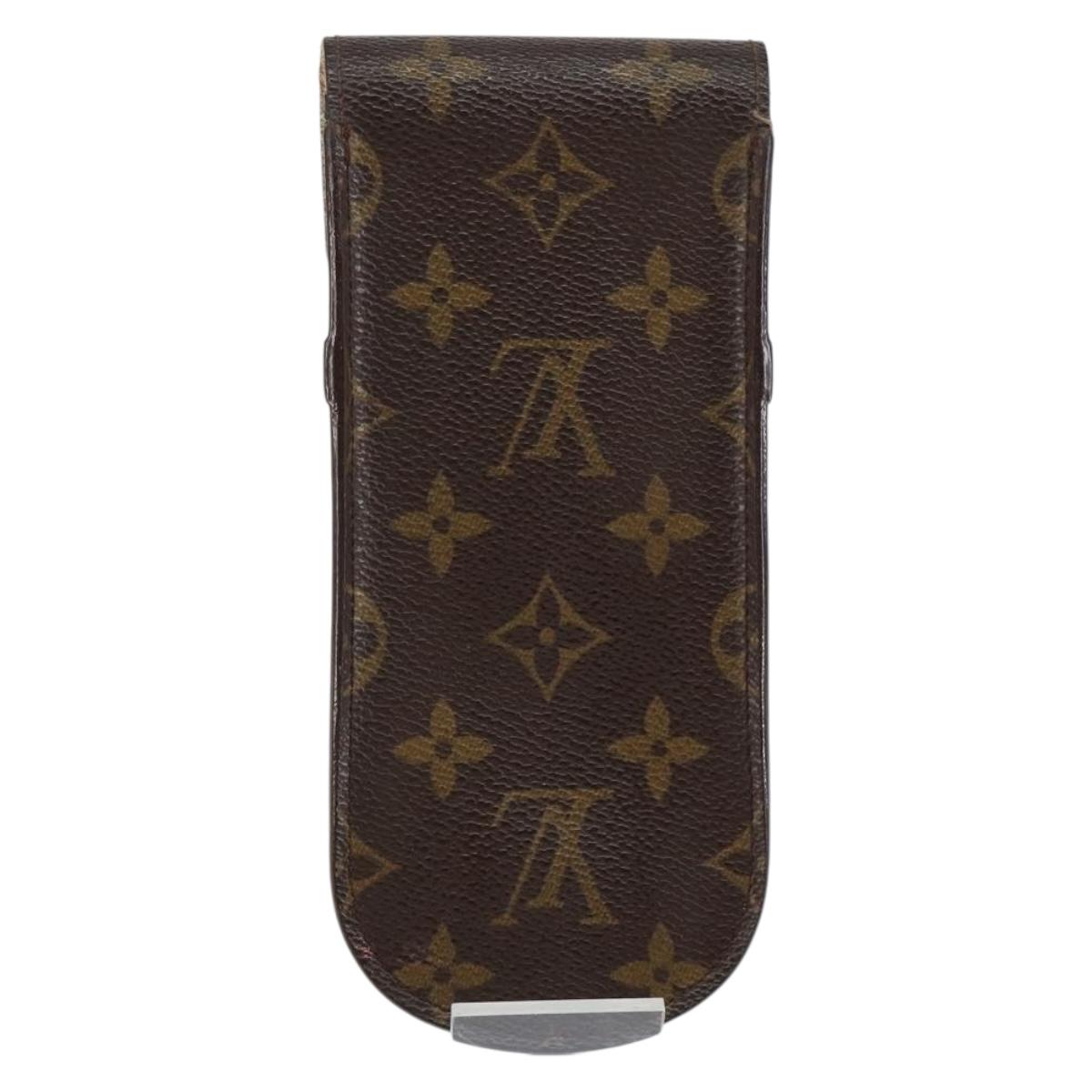 LOUIS VUITTON Monogram Etui Lunette Rabat Glasses Case M62970 LV Auth BA8071