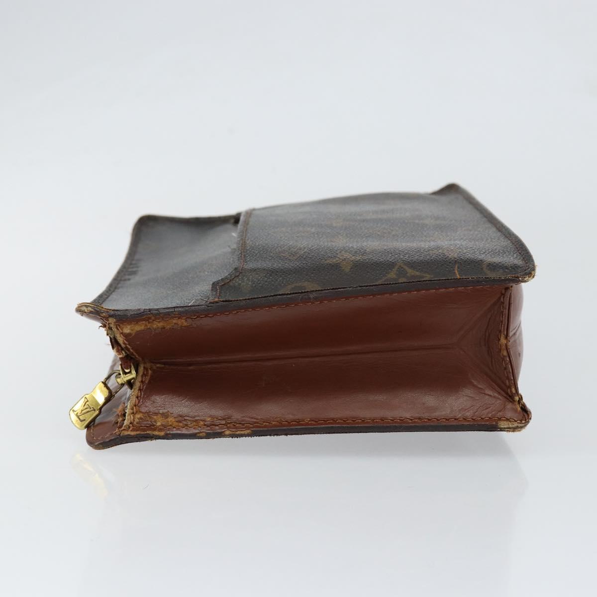 LOUIS VUITTON Monogram Pochette Homme Clutch Bag M51795 LV Auth BA8088