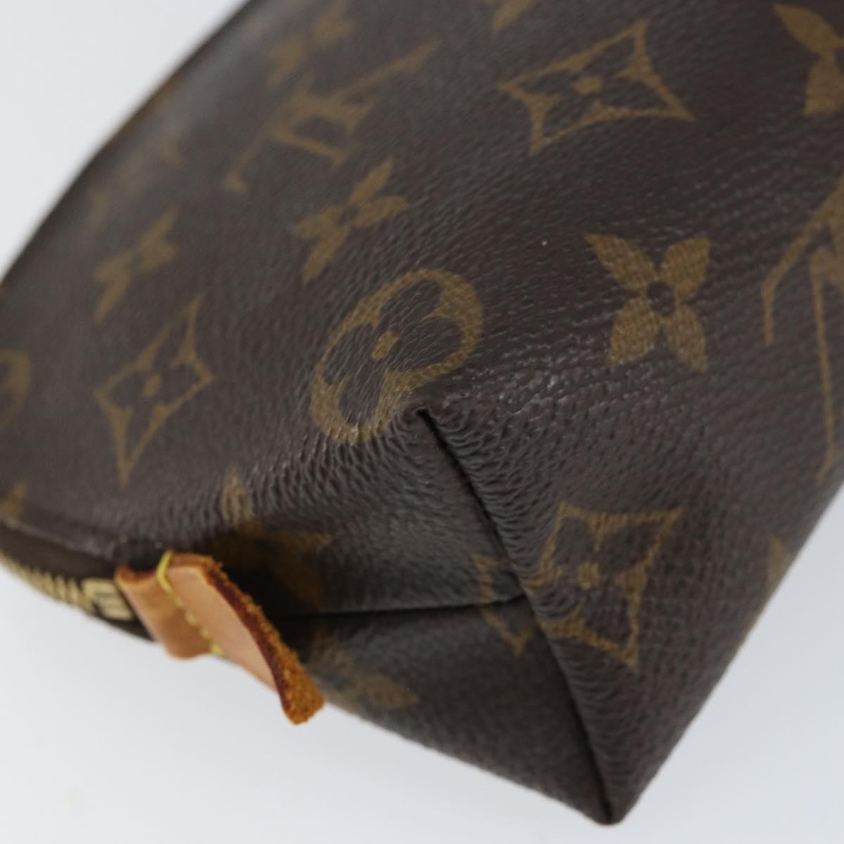 LOUIS VUITTON Monogram Pochette Cosmetic PM Cosmetic Pouch M47515 LV Auth BA8090
