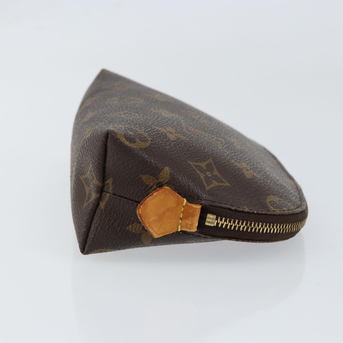 LOUIS VUITTON Monogram Pochette Cosmetic PM Cosmetic Pouch M47515 LV Auth BA8090