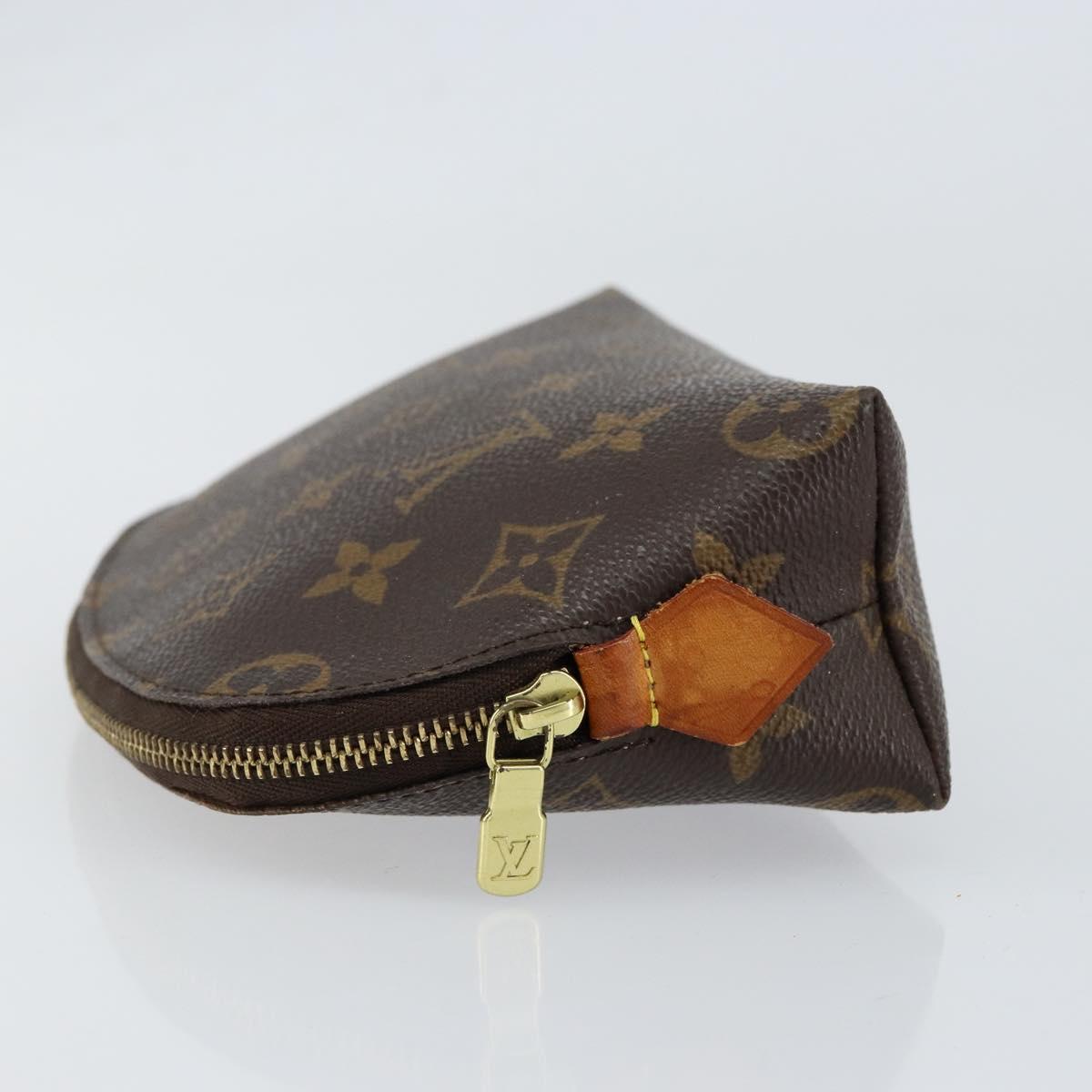 LOUIS VUITTON Monogram Pochette Cosmetic PM Cosmetic Pouch M47515 LV Auth BA8090