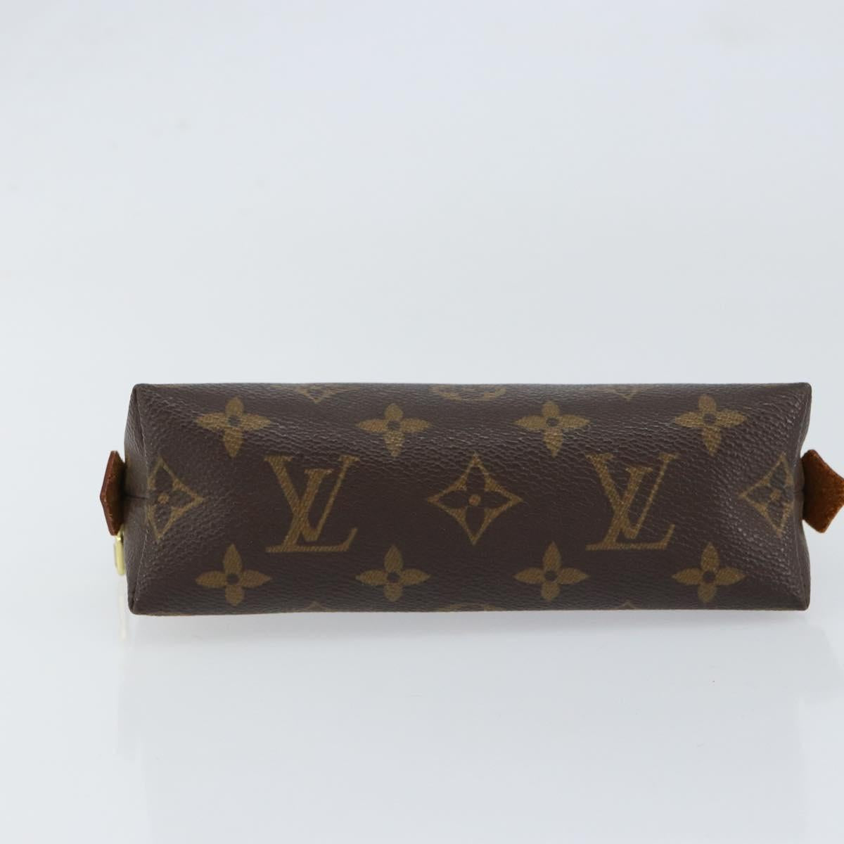 LOUIS VUITTON Monogram Pochette Cosmetic PM Cosmetic Pouch M47515 LV Auth BA8090