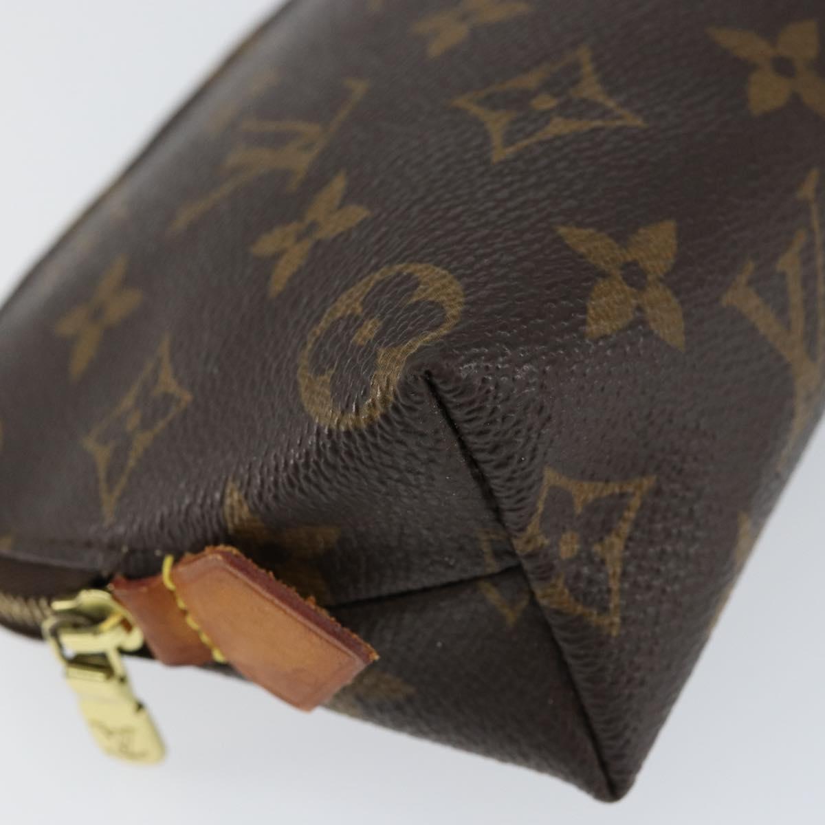LOUIS VUITTON Monogram Pochette Cosmetic PM Cosmetic Pouch M47515 LV Auth BA8090
