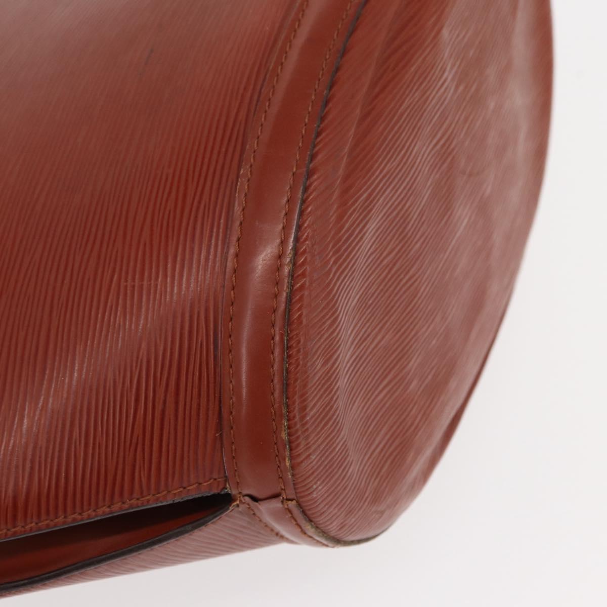 LOUIS VUITTON Epi Saint Jacques Shopping Bag Brown M52263 LV Auth BA8091