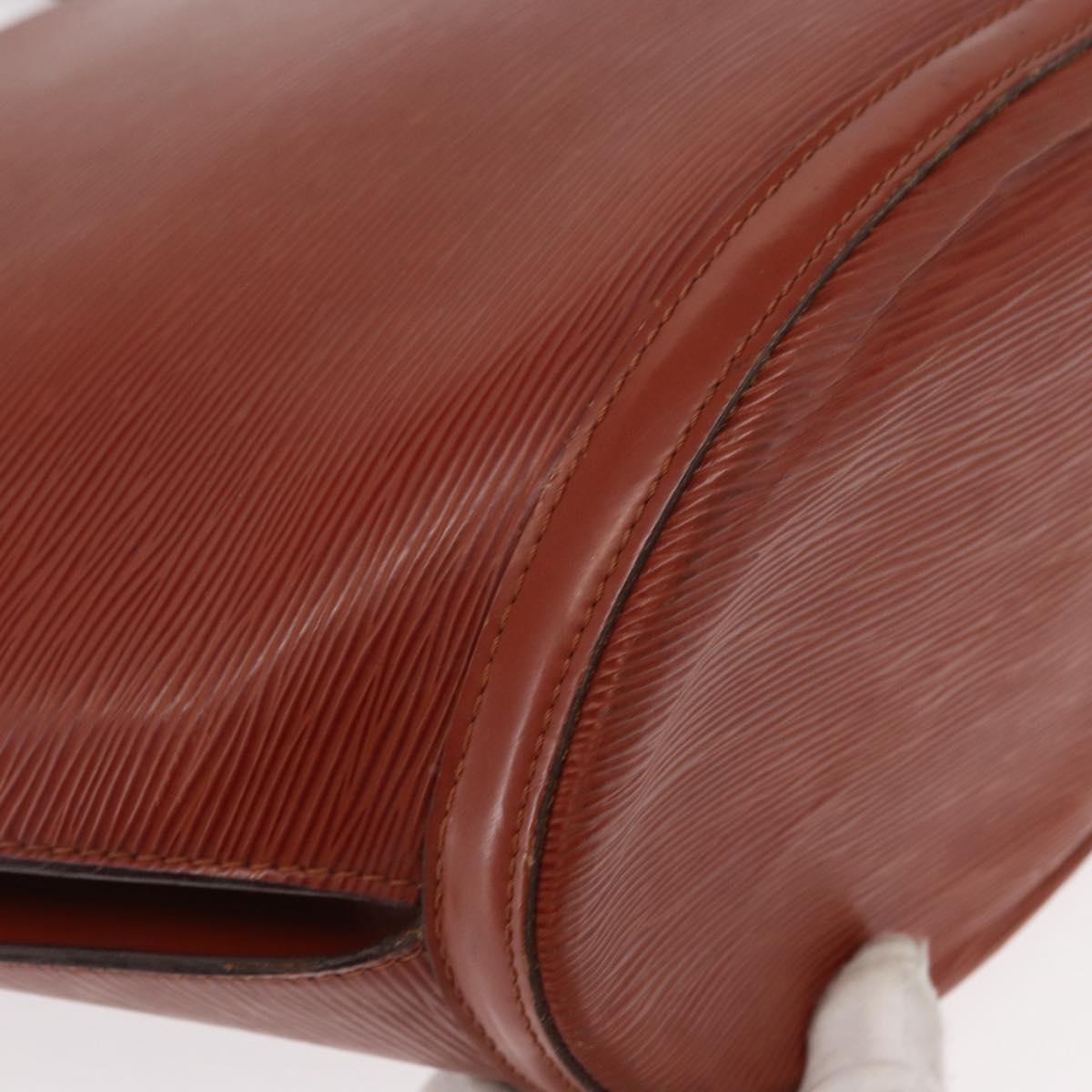 LOUIS VUITTON Epi Saint Jacques Shopping Bag Brown M52263 LV Auth BA8091