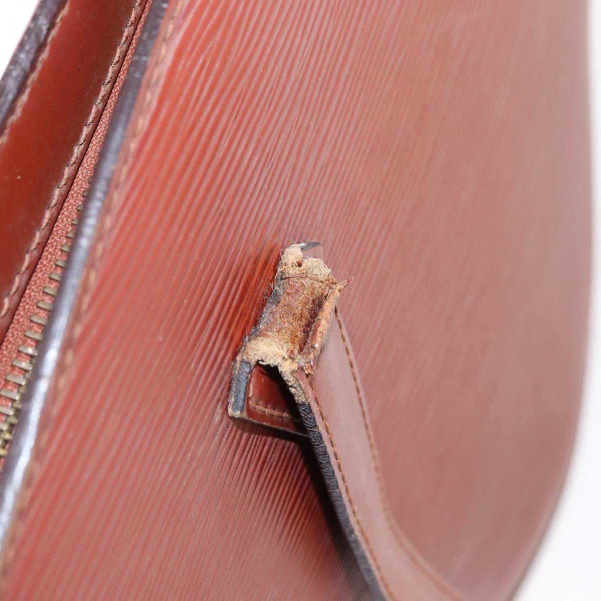 LOUIS VUITTON Epi Saint Jacques Shopping Bag Brown M52263 LV Auth BA8091