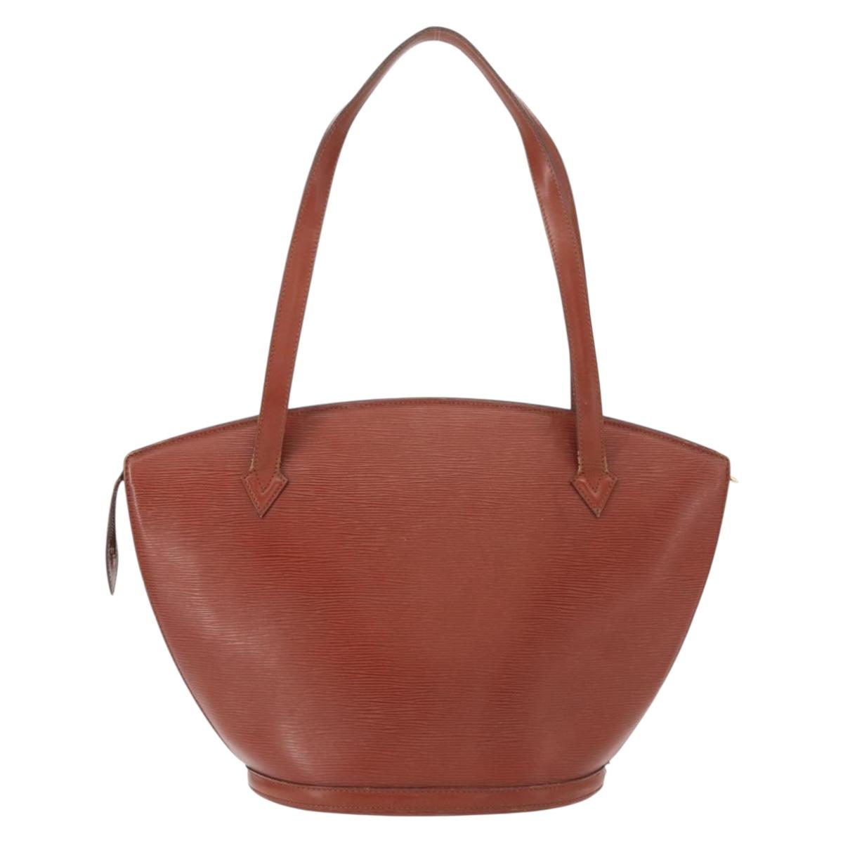 LOUIS VUITTON Epi Saint Jacques Shopping Bag Brown M52263 LV Auth BA8091