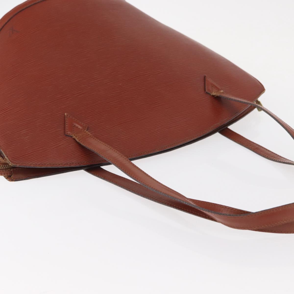 LOUIS VUITTON Epi Saint Jacques Shopping Bag Brown M52263 LV Auth BA8091