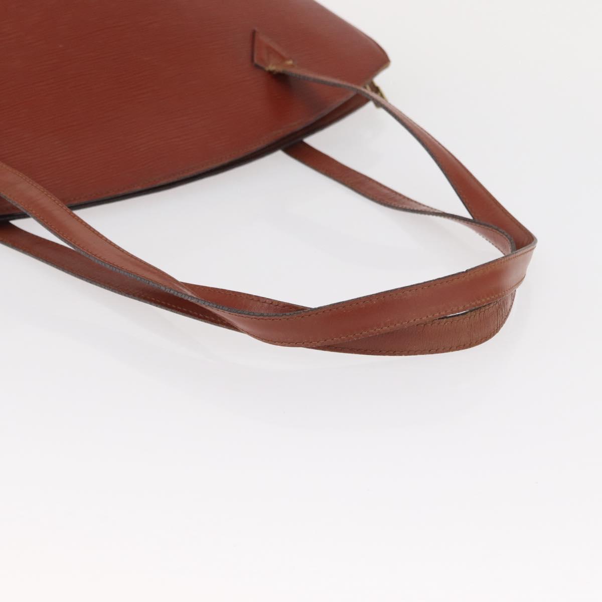 LOUIS VUITTON Epi Saint Jacques Shopping Bag Brown M52263 LV Auth BA8091