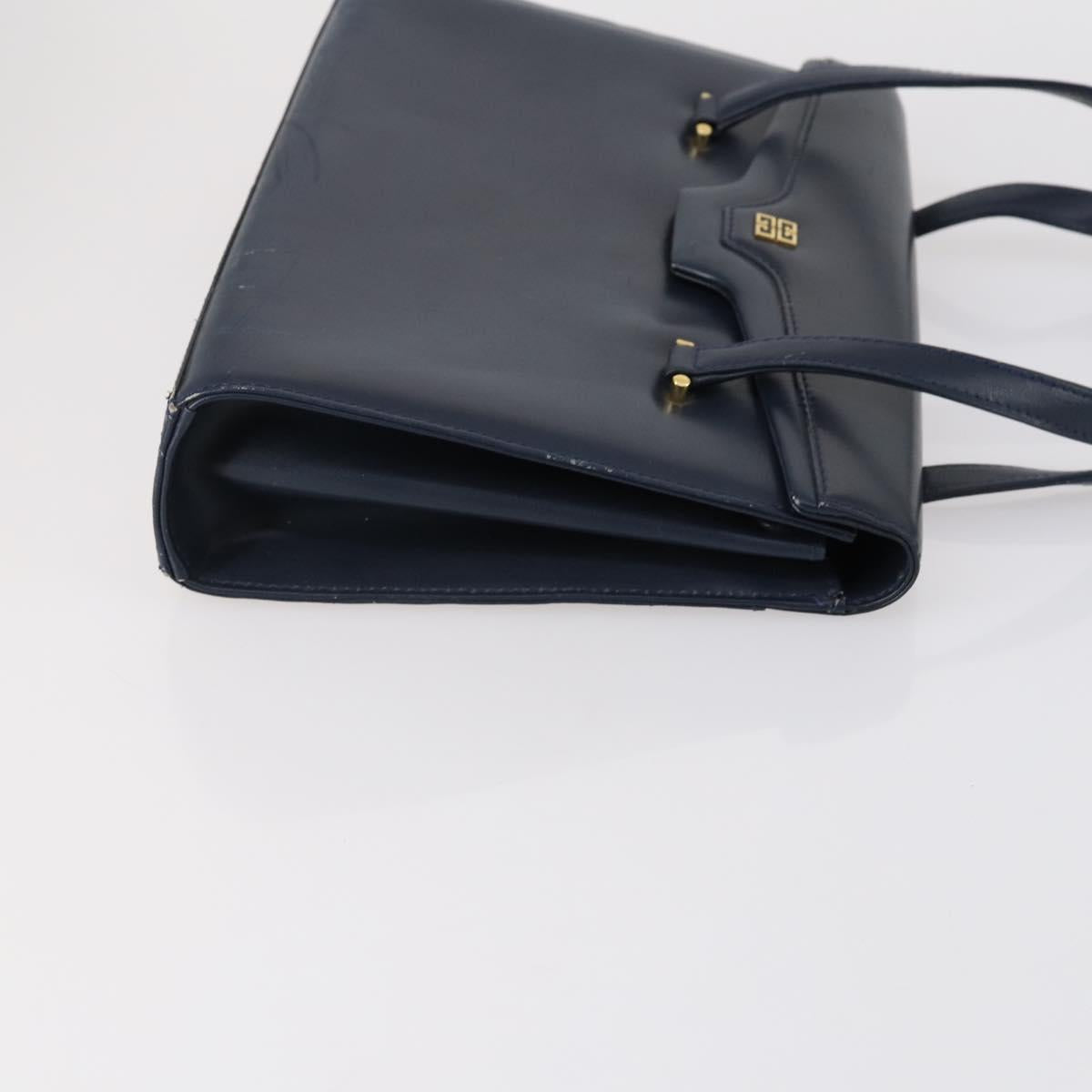 CELINE Givenchy Hand Bag Leather 2 Set Navy Green Auth BA8093