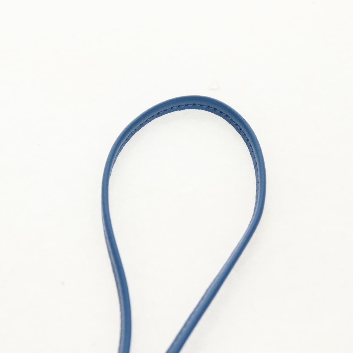 HERMES Rodeo PM Charm Leather Brown Blue Auth BA8095M