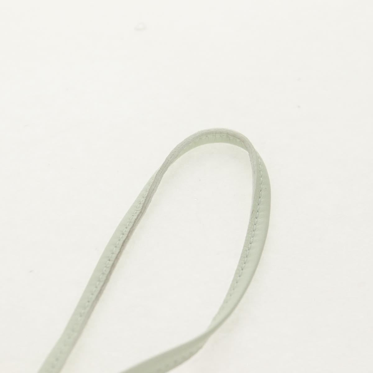 HERMES Rodeo PM Charm Leather Green Brown Auth BA8097M