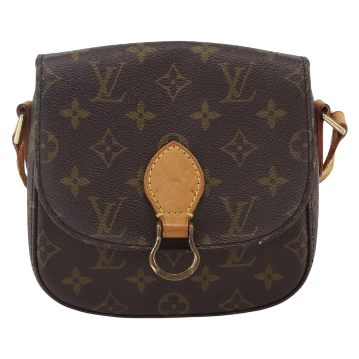 LOUIS VUITTON Monogram Saint Cloud PM Shoulder Bag M51244 LV Auth BA8104