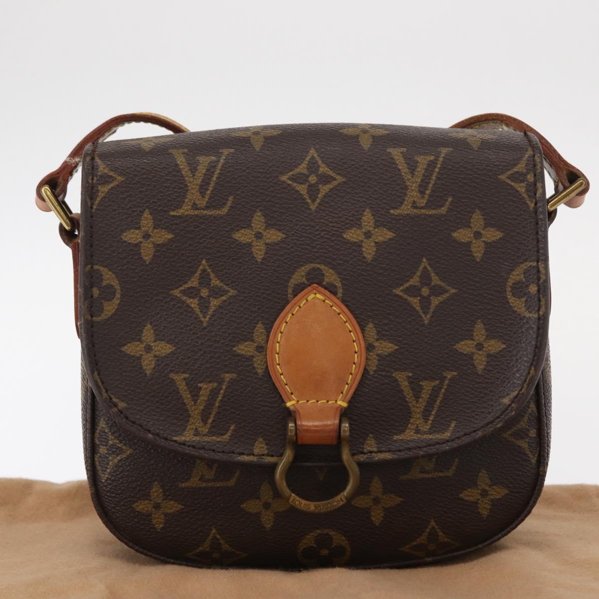 LOUIS VUITTON Monogram Saint Cloud PM Shoulder Bag M51244 LV Auth BA8105