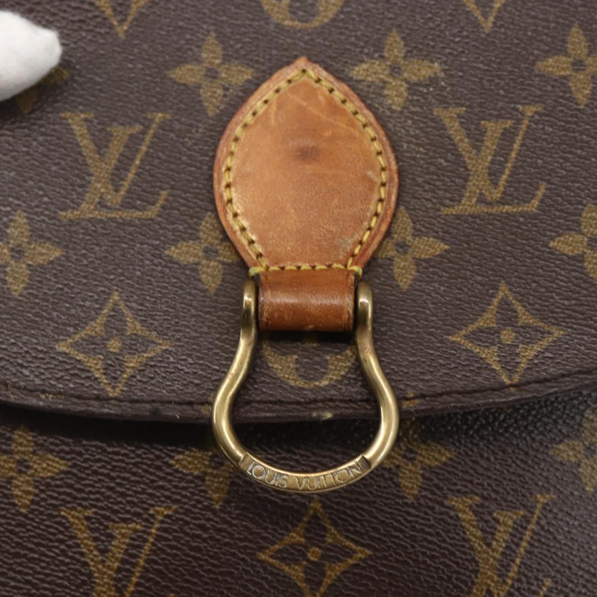 LOUIS VUITTON Monogram Saint Cloud MM Shoulder Bag M51243 LV Auth BA8107