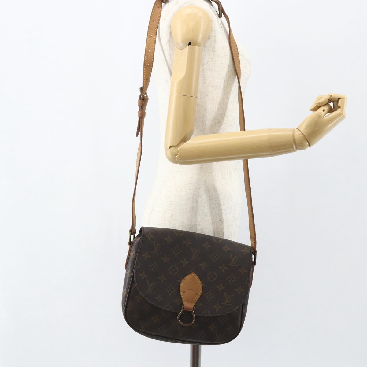 LOUIS VUITTON Monogram Saint Cloud GM Shoulder Bag M51242 LV Auth BA8108