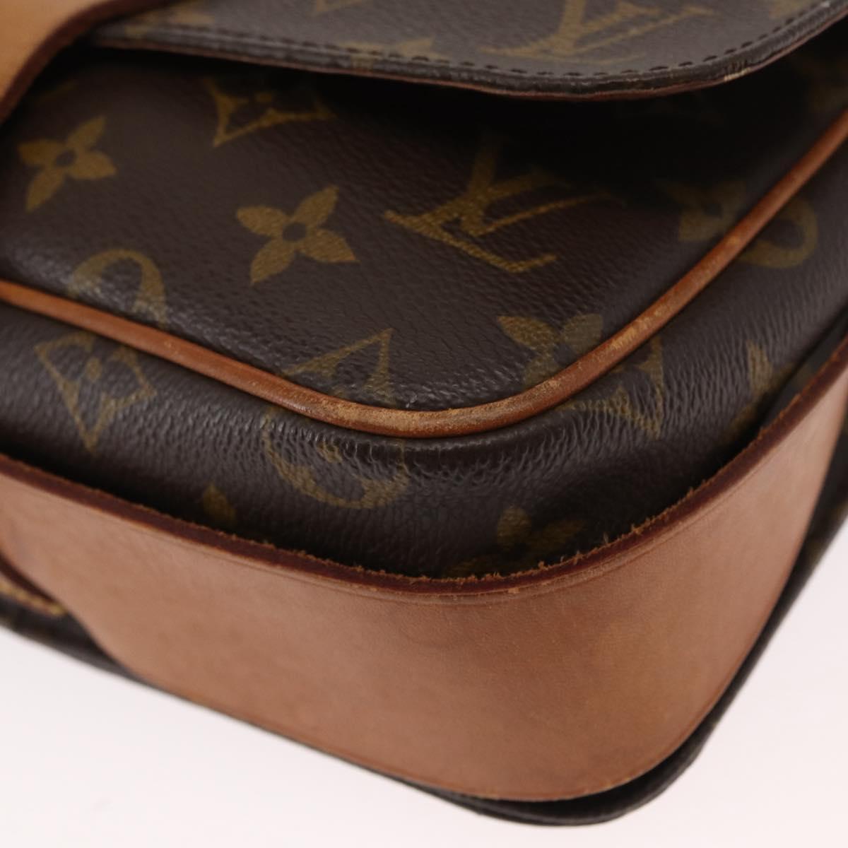 LOUIS VUITTON Monogram Cartouchiere MM Shoulder Bag M51253 LV Auth BA8112