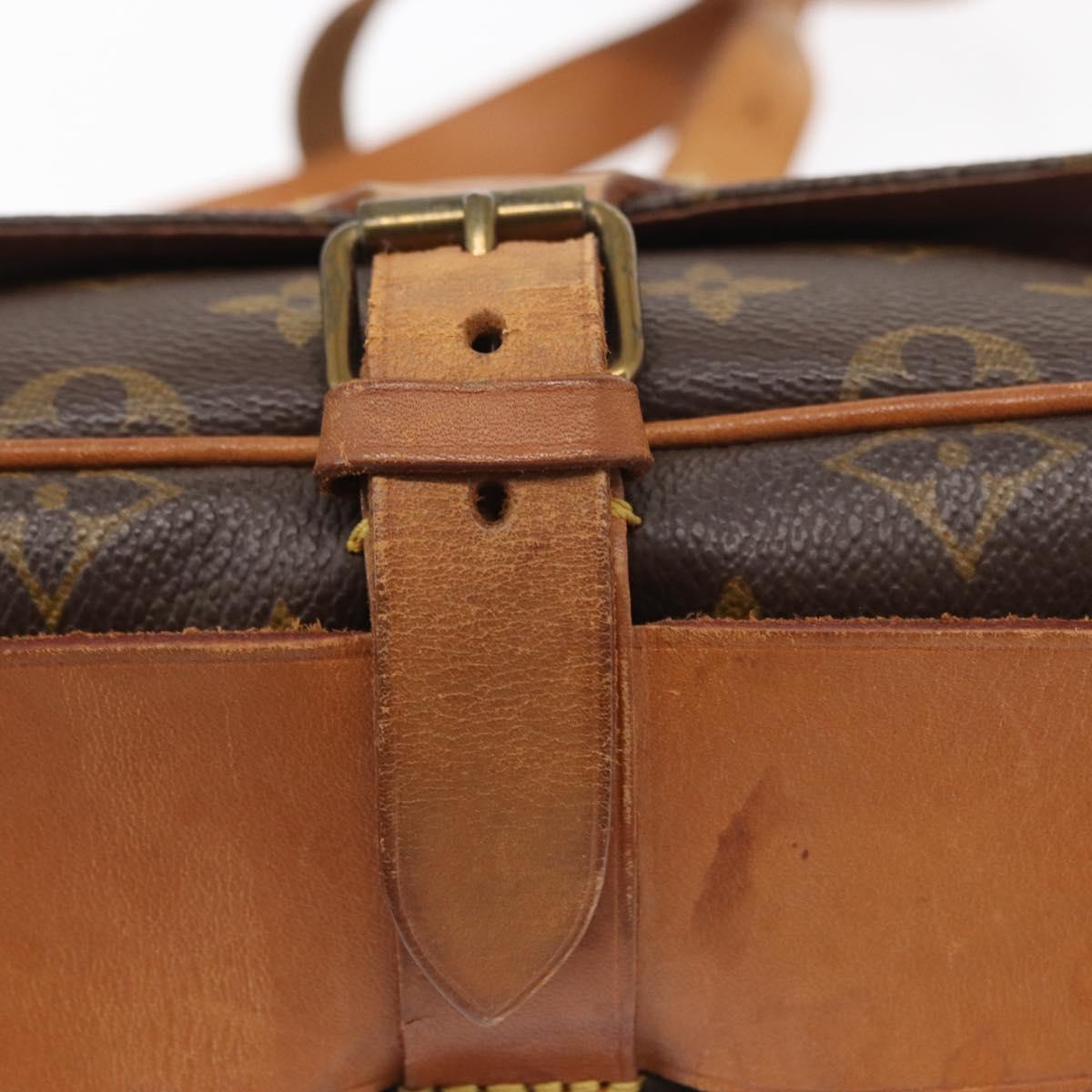 LOUIS VUITTON Monogram Cartouchiere MM Shoulder Bag M51253 LV Auth BA8112