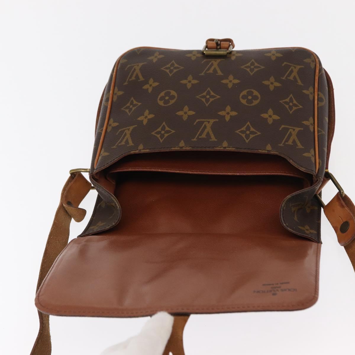 LOUIS VUITTON Monogram Cartouchiere MM Shoulder Bag M51253 LV Auth BA8112