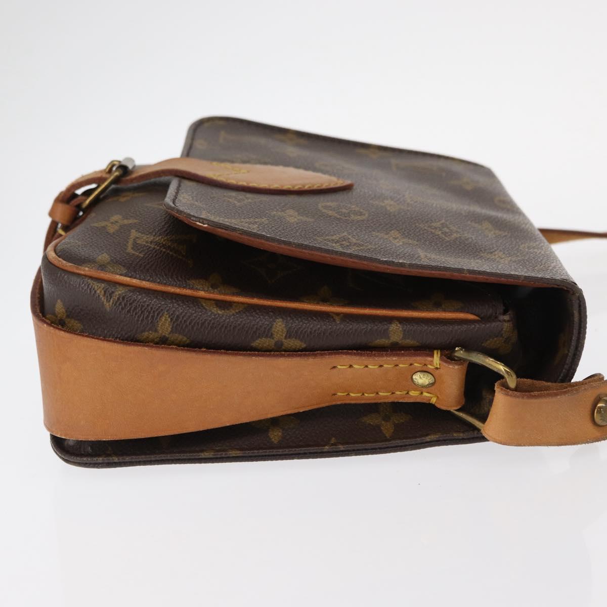 LOUIS VUITTON Monogram Cartouchiere MM Shoulder Bag M51253 LV Auth BA8112