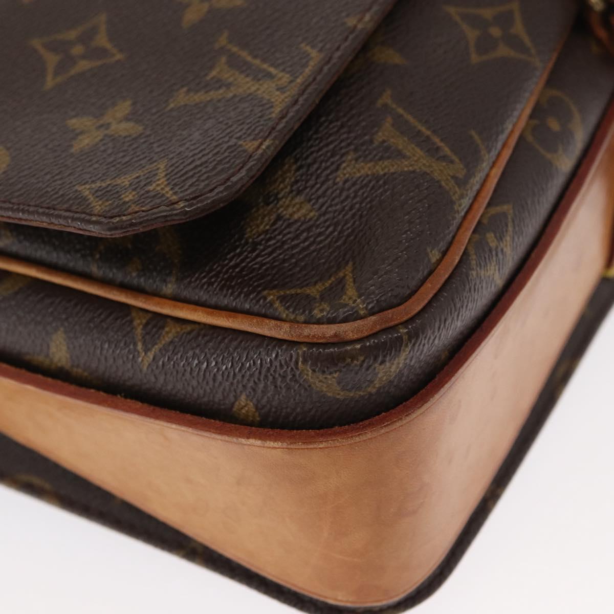 LOUIS VUITTON Monogram Cartouchiere GM Shoulder Bag M51252 LV Auth BA8113