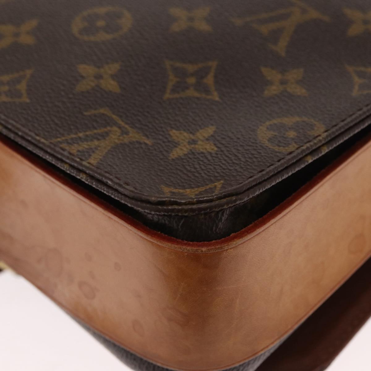 LOUIS VUITTON Monogram Cartouchiere GM Shoulder Bag M51252 LV Auth BA8113