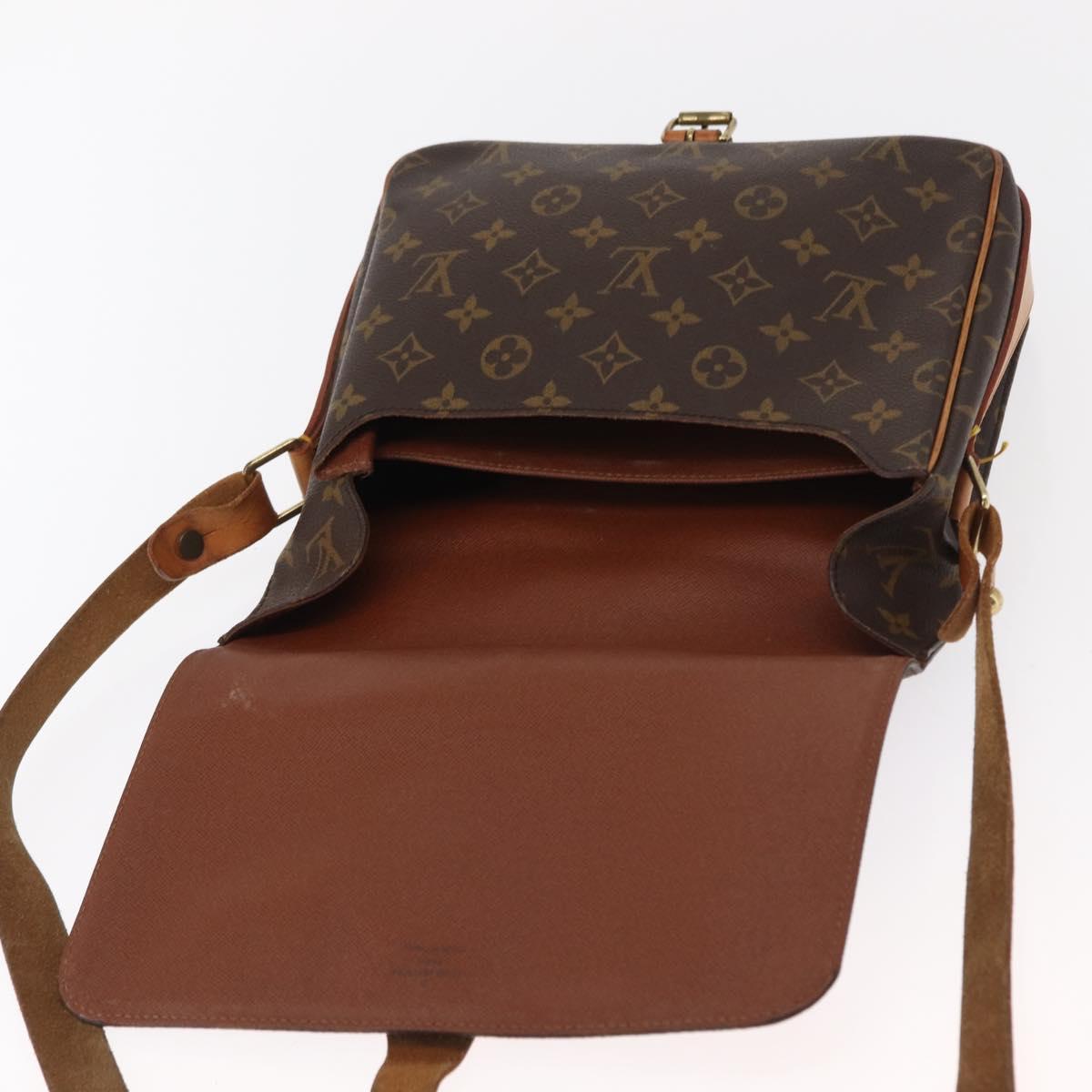 LOUIS VUITTON Monogram Cartouchiere GM Shoulder Bag M51252 LV Auth BA8113