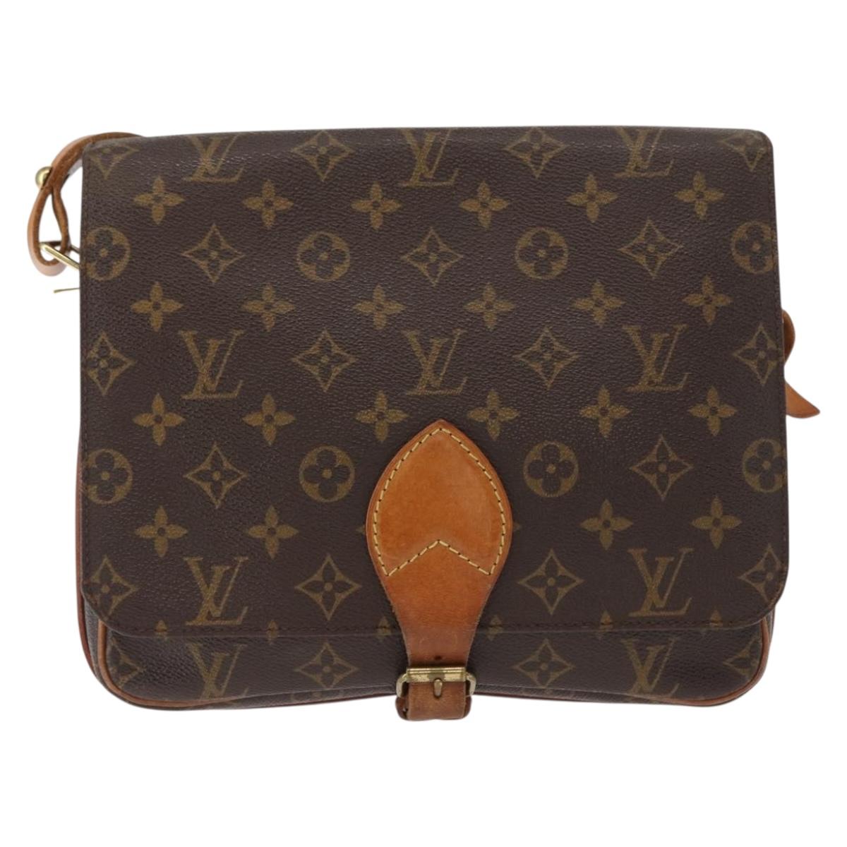 LOUIS VUITTON Monogram Cartouchiere GM Shoulder Bag M51252 LV Auth BA8113
