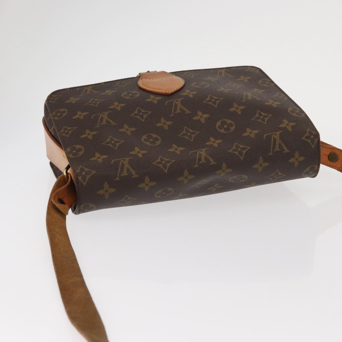LOUIS VUITTON Monogram Cartouchiere GM Shoulder Bag M51252 LV Auth BA8113