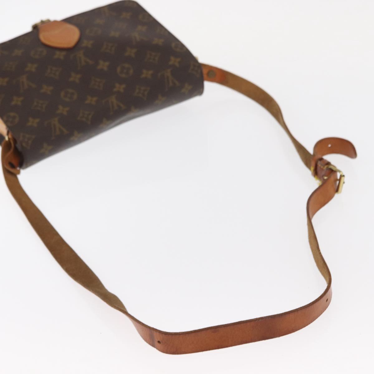 LOUIS VUITTON Monogram Cartouchiere GM Shoulder Bag M51252 LV Auth BA8113