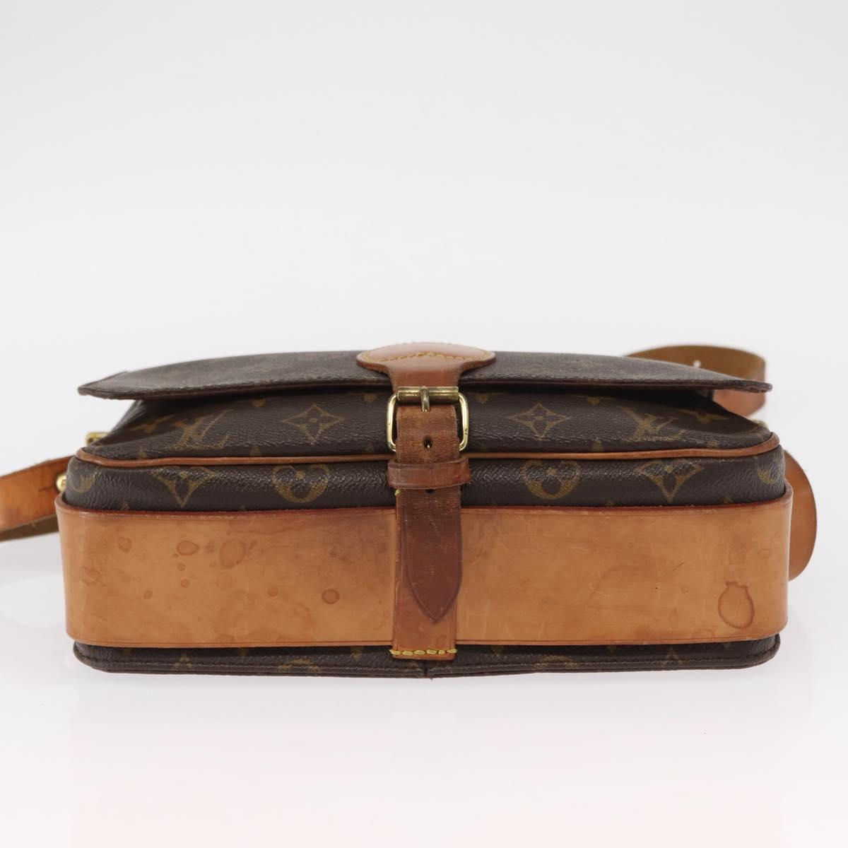 LOUIS VUITTON Monogram Cartouchiere GM Shoulder Bag M51252 LV Auth BA8113