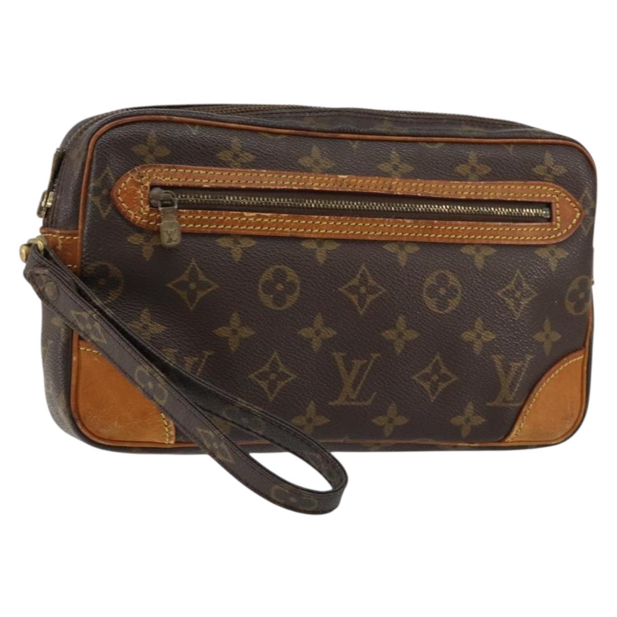 LOUIS VUITTON Monogram Marly Dragonne GM Clutch Bag M51825 LV Auth BA8115