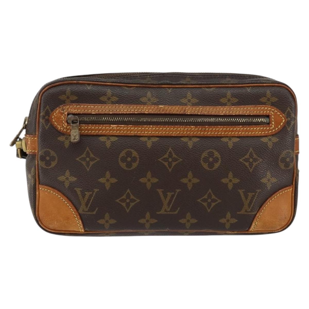 LOUIS VUITTON Monogram Marly Dragonne GM Clutch Bag M51825 LV Auth BA8115