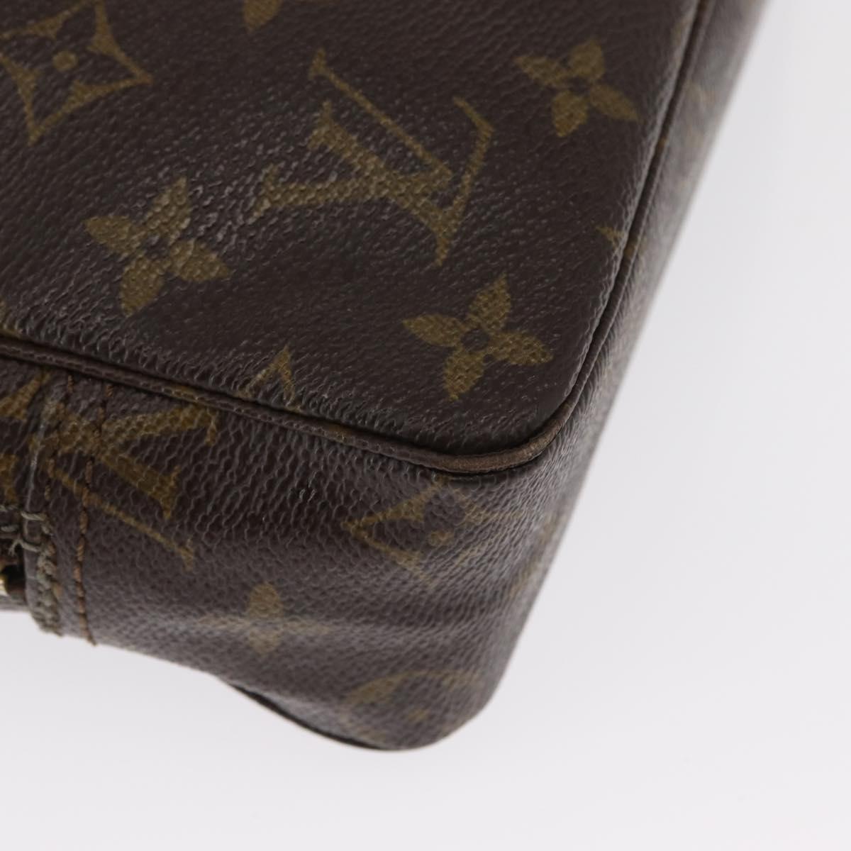 LOUIS VUITTON Monogram Trousse Toilette 23 Clutch Bag M47524 LV Auth BA8118