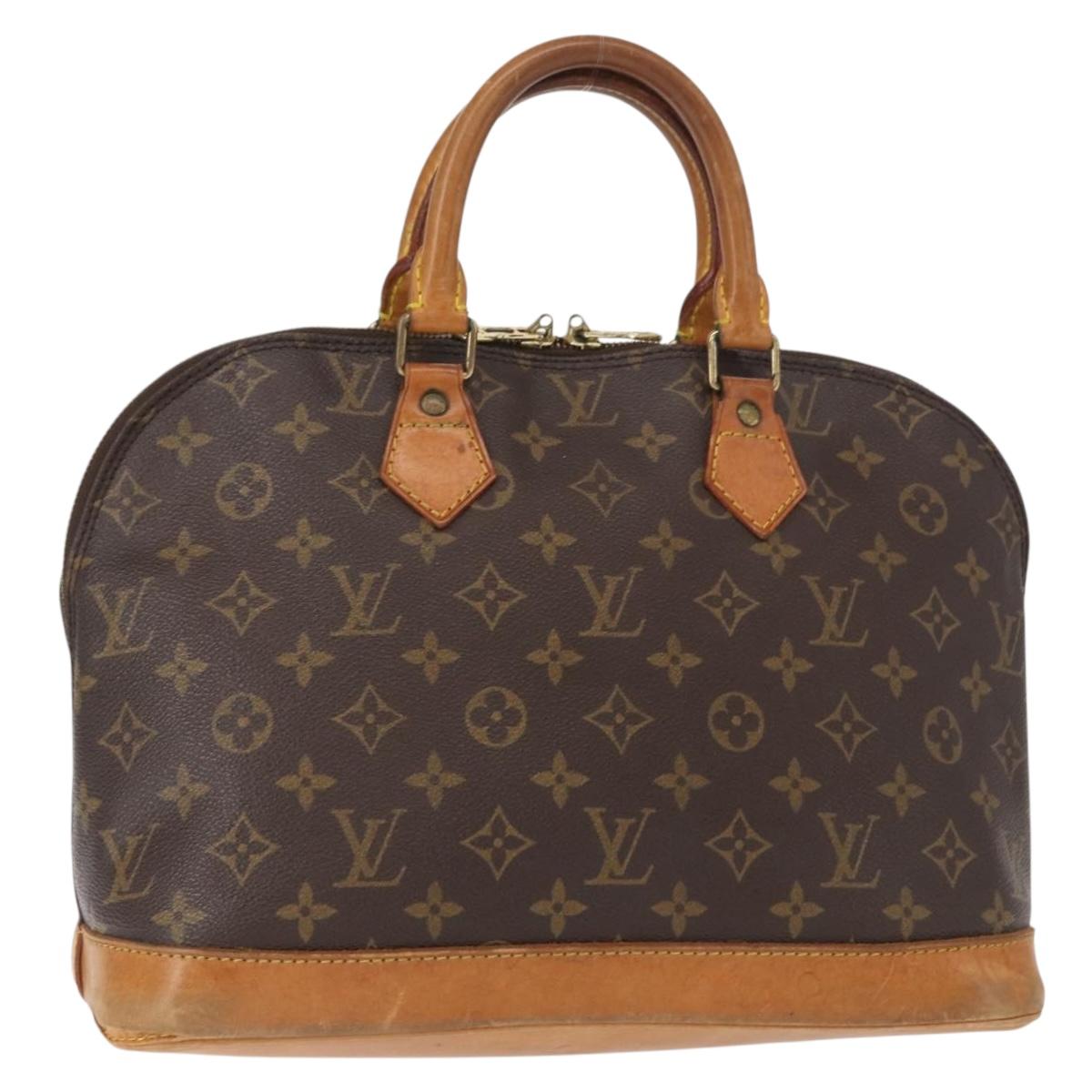 LOUIS VUITTON Monogram Alma Hand Bag M51130 LV Auth BA8119
