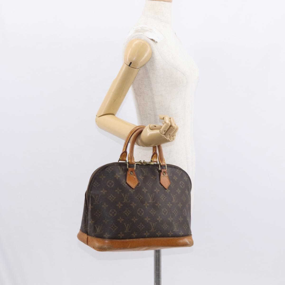 LOUIS VUITTON Monogram Alma Hand Bag M51130 LV Auth BA8119
