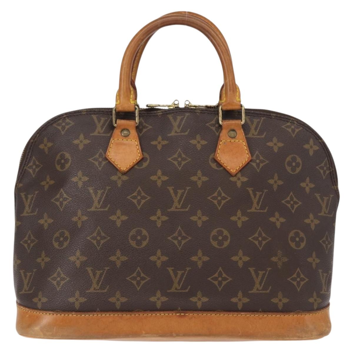 LOUIS VUITTON Monogram Alma Hand Bag M51130 LV Auth BA8119