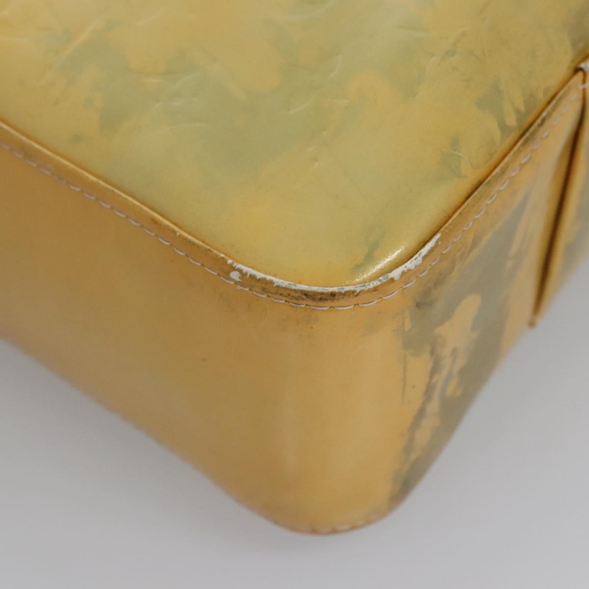 LOUIS VUITTON Monogram Vernis Columbus Tote Bag Gris M91028 LV Auth BA812