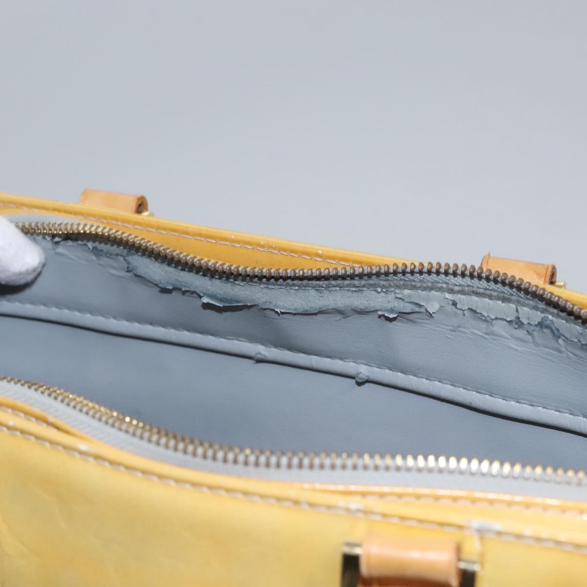 LOUIS VUITTON Monogram Vernis Columbus Tote Bag Gris M91028 LV Auth BA812