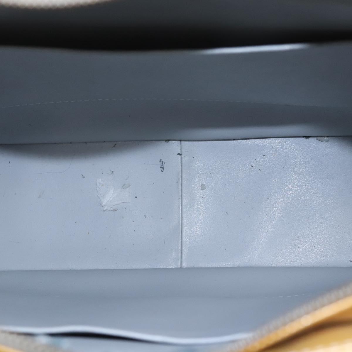 LOUIS VUITTON Monogram Vernis Columbus Tote Bag Gris M91028 LV Auth BA812