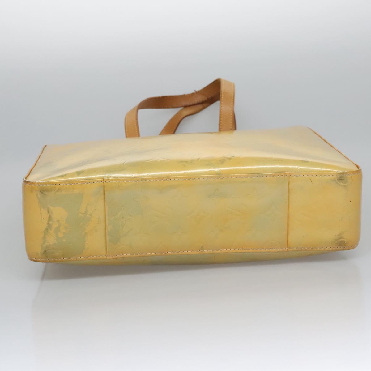 LOUIS VUITTON Monogram Vernis Columbus Tote Bag Gris M91028 LV Auth BA812