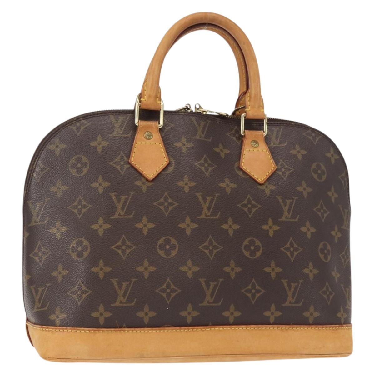 LOUIS VUITTON Monogram Alma Hand Bag M51130 LV Auth BA8120