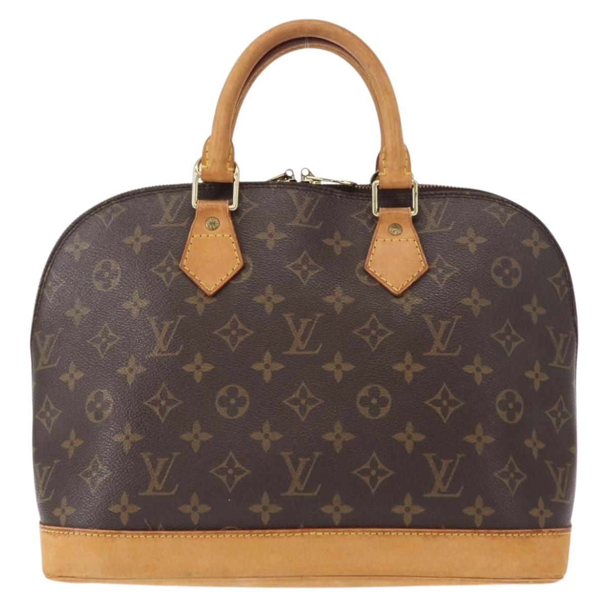 LOUIS VUITTON Monogram Alma Hand Bag M51130 LV Auth BA8120