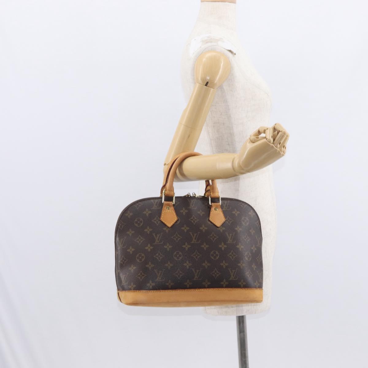 LOUIS VUITTON Monogram Alma Hand Bag M51130 LV Auth BA8120