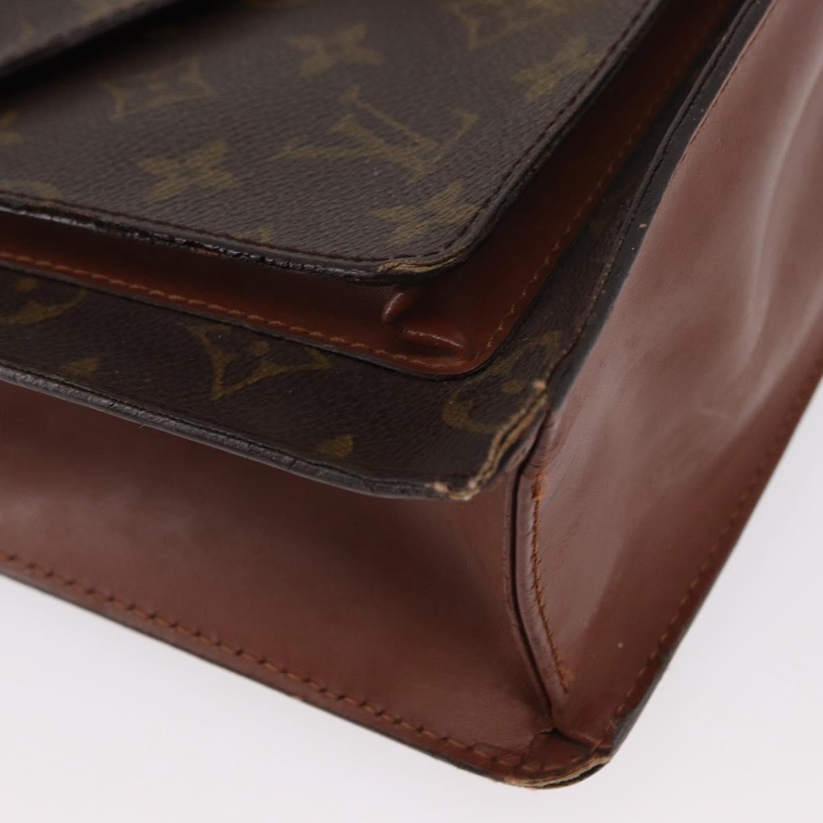 LOUIS VUITTON Monogram Monceau 28 Hand Bag M51185 LV Auth BA8123