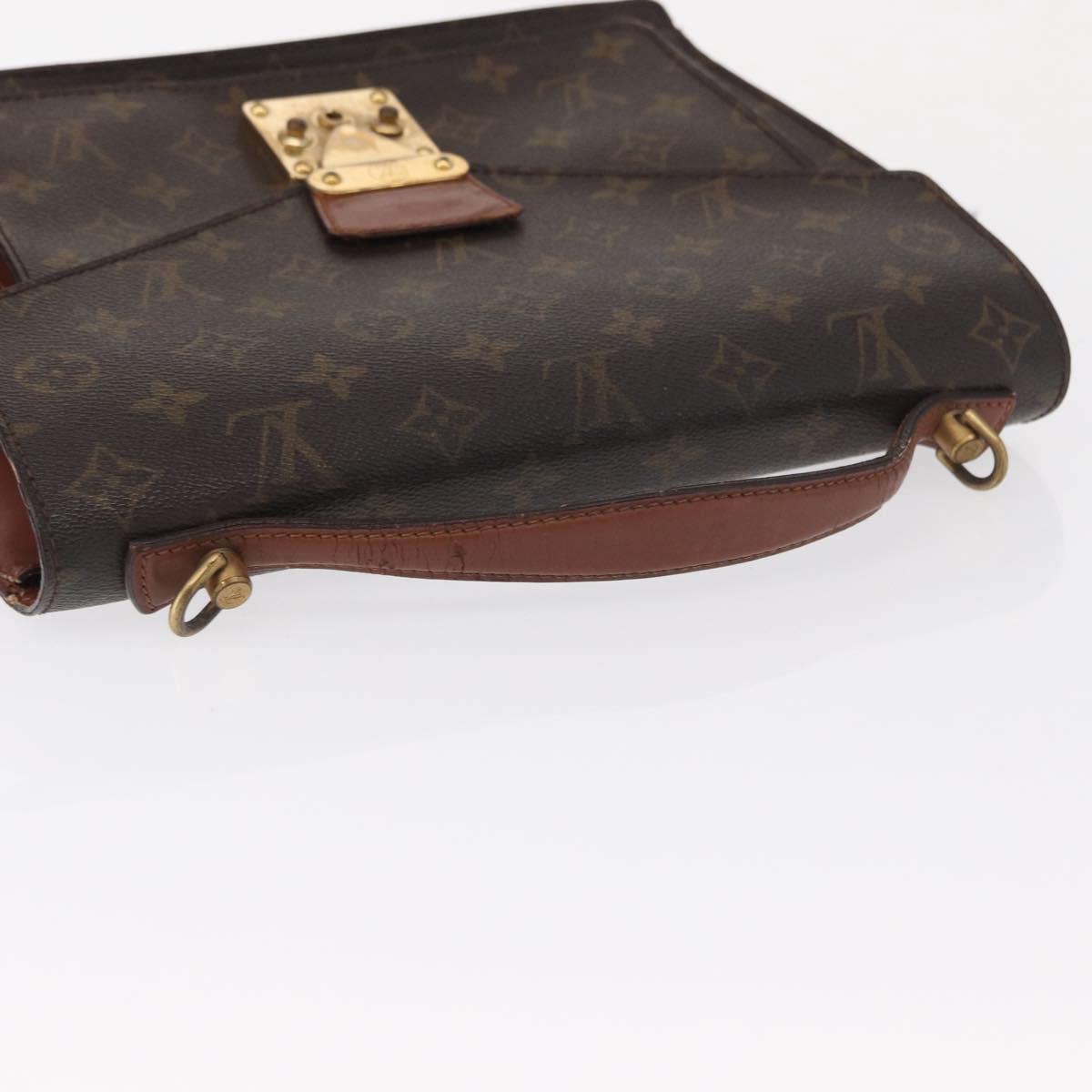 LOUIS VUITTON Monogram Monceau 28 Hand Bag M51185 LV Auth BA8123