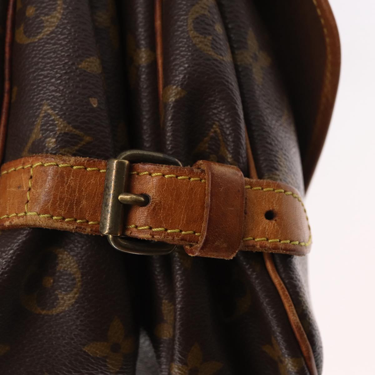 LOUIS VUITTON Monogram Saumur 30 Shoulder Bag M42256 LV Auth BA8125