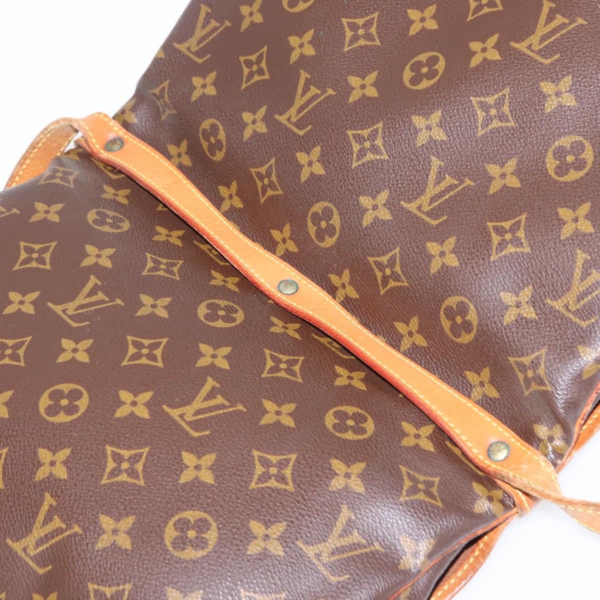 LOUIS VUITTON Monogram Saumur 30 Shoulder Bag M42256 LV Auth BA8125
